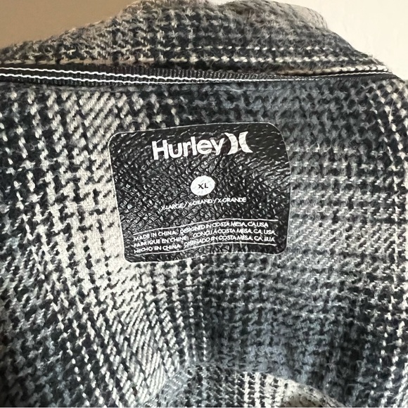 Hurley Cortez Men’s Size XL Regular Fit Long Sleeved Flannel Shirt - Picture 4 of 4